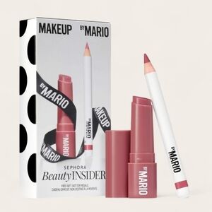 NEW Sephora Beauty Insider Makeup By Mario Lipstick Lip Liner Birthday Gift Set